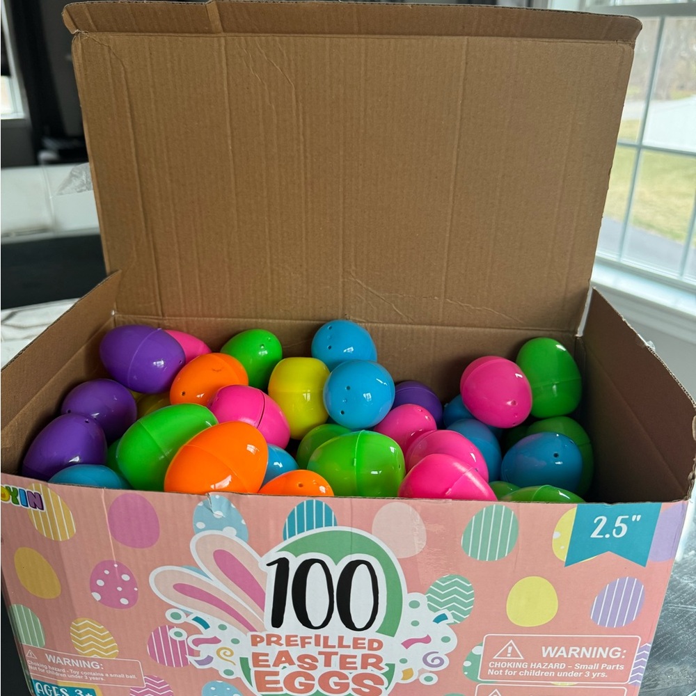 Colorful Prefilled Easter Eggs - 100 Pack